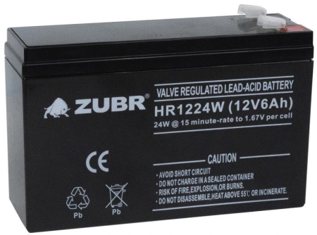 ZUBR HR 1224 W (12V, 6Ah)
